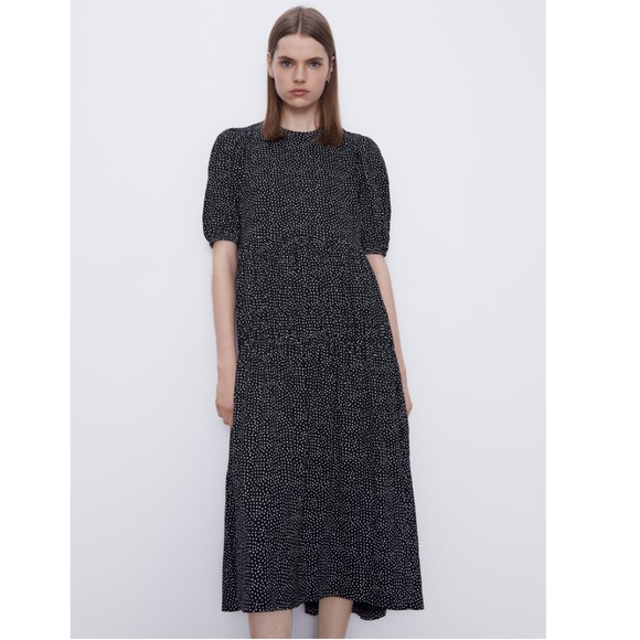 Zara Dress With Ruching TRF NWT - Picture 3 of 11